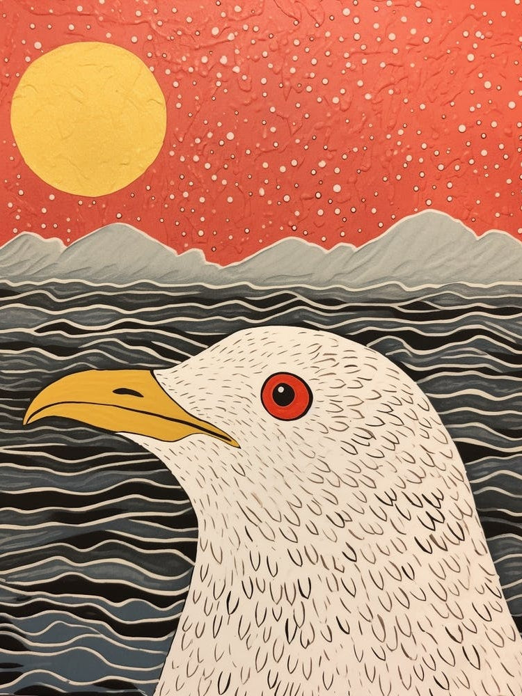 Bird Illustration Seagull 2