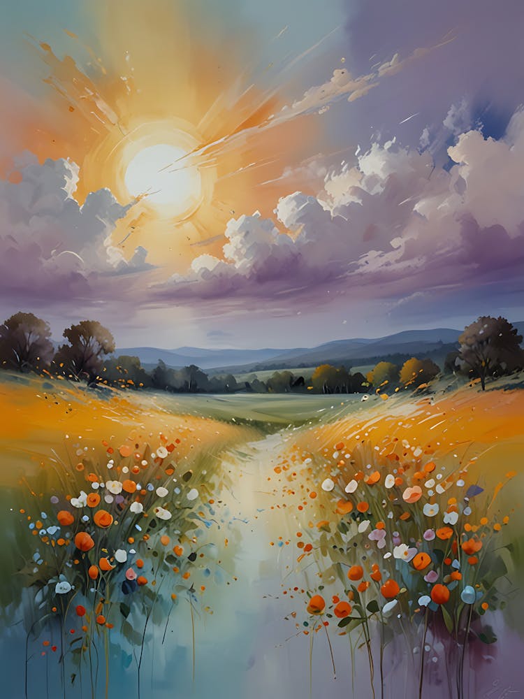 Sunset In The Meadow 2