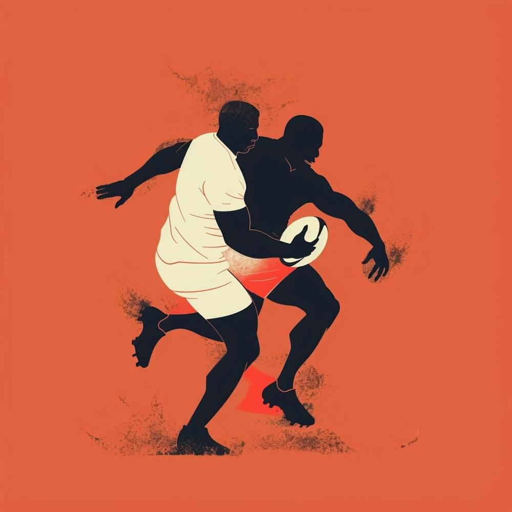Rugby Players In Action