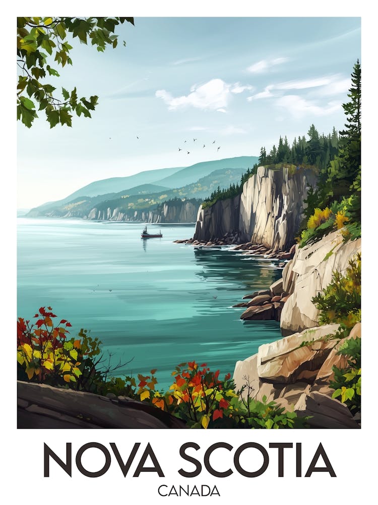 Affiche de voyage Nova Scotia