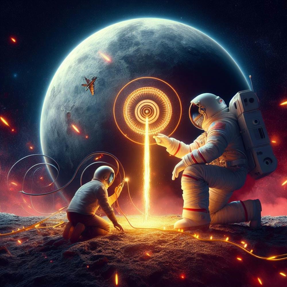 Astronauts On The Moon