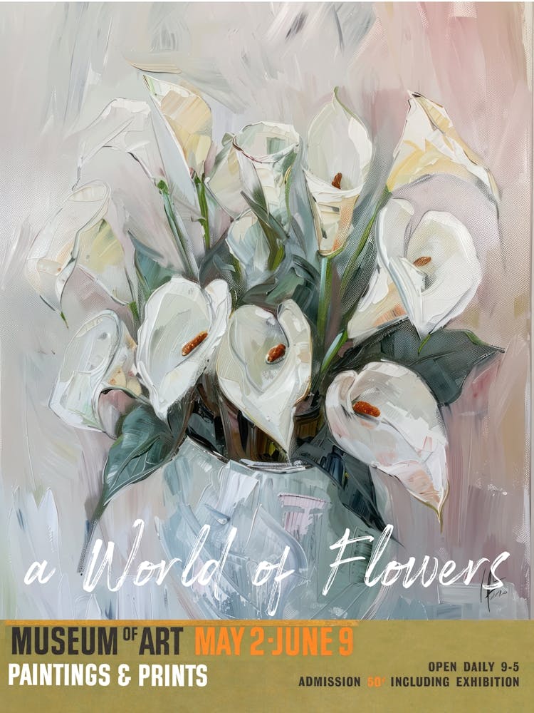 A World Of Flowers, Van Gogh Exhibition Calla Lily 2