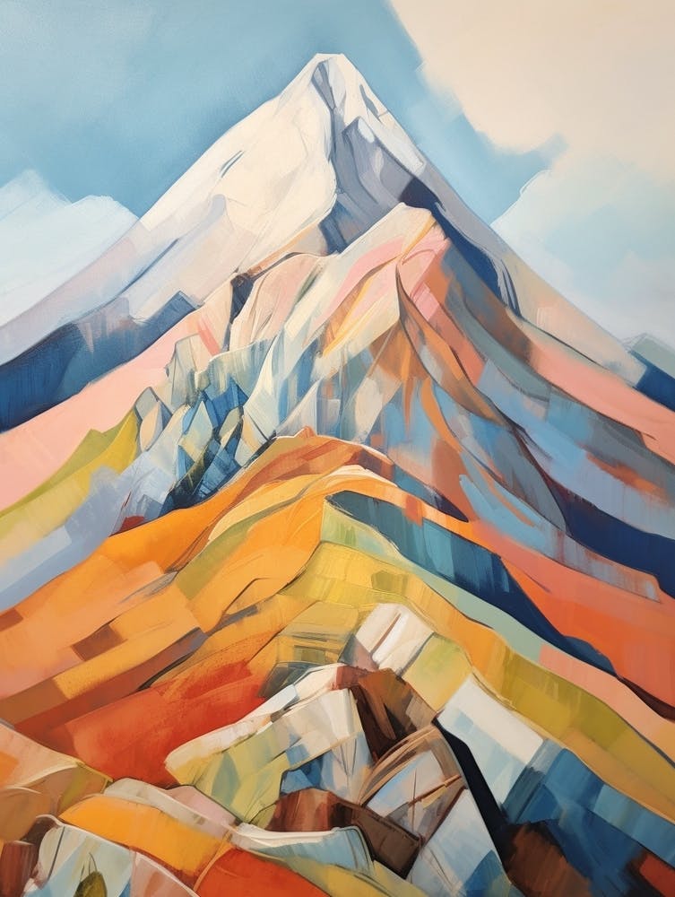 Aonach Beag Scotland 2 Mountain Painting