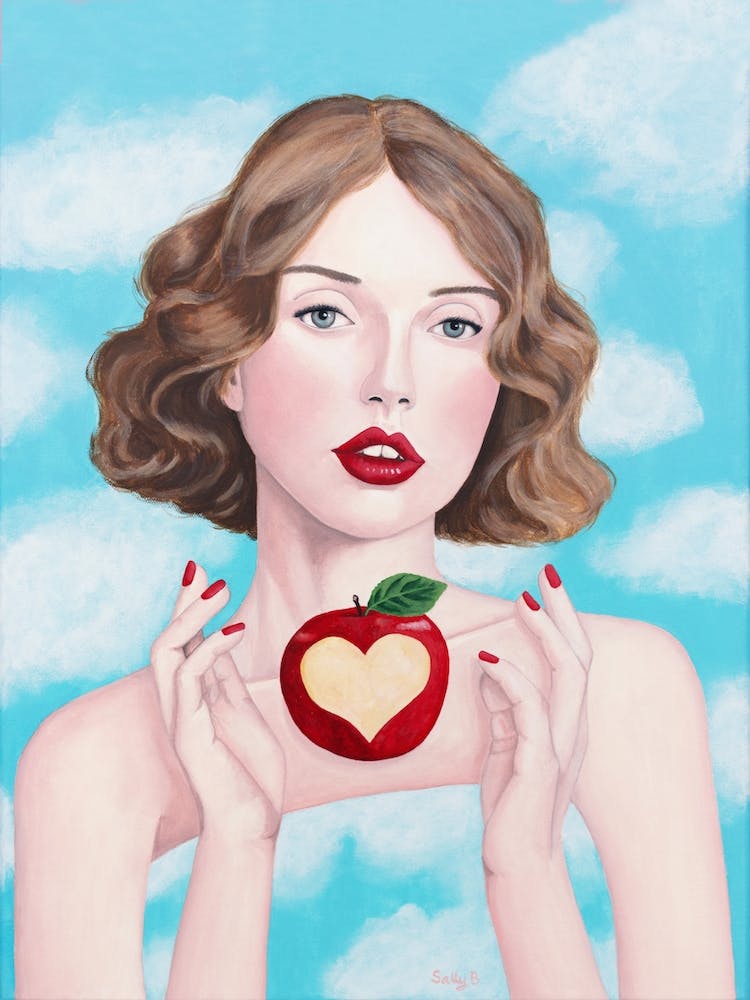 Lady With Apple Heart