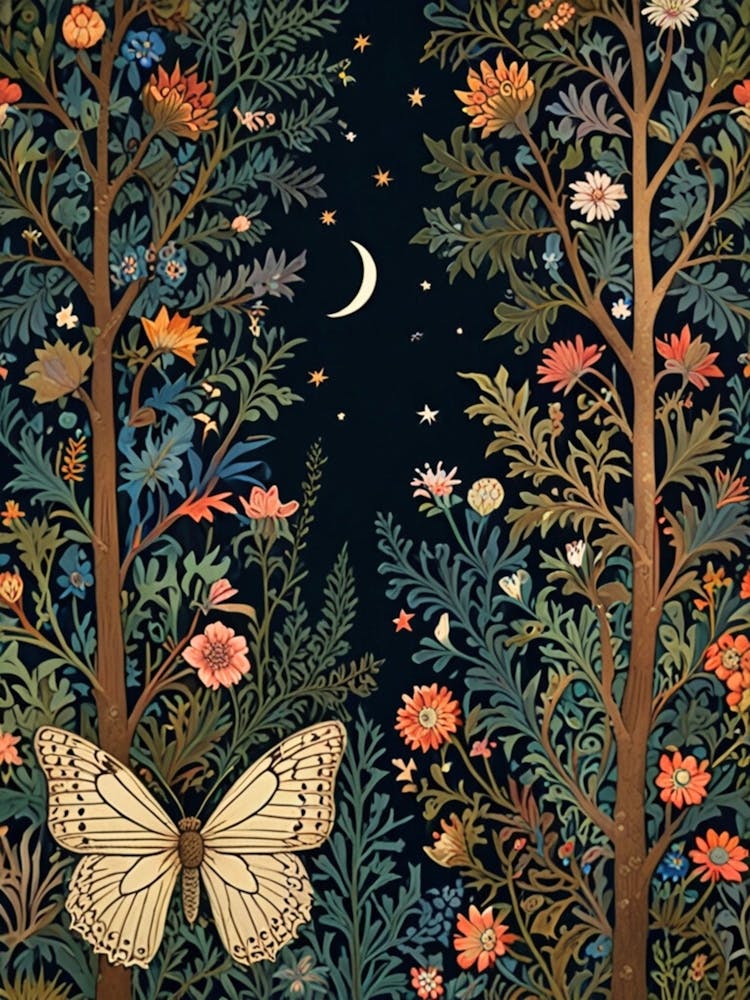 William Morris Butterfly In The Forest 2