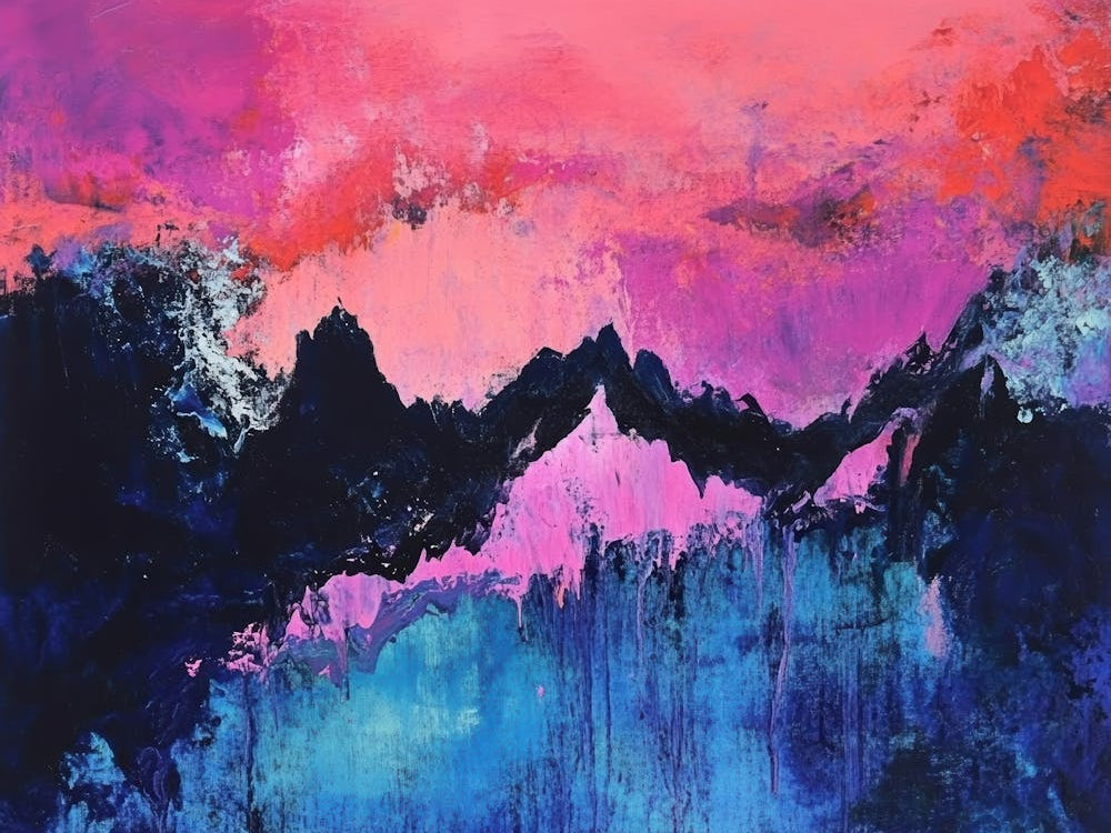 Abstract Mountain Painting 18