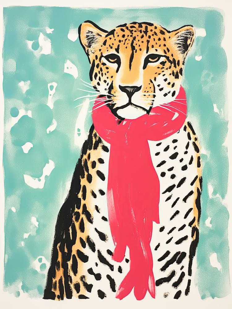 Leopard In Scarf