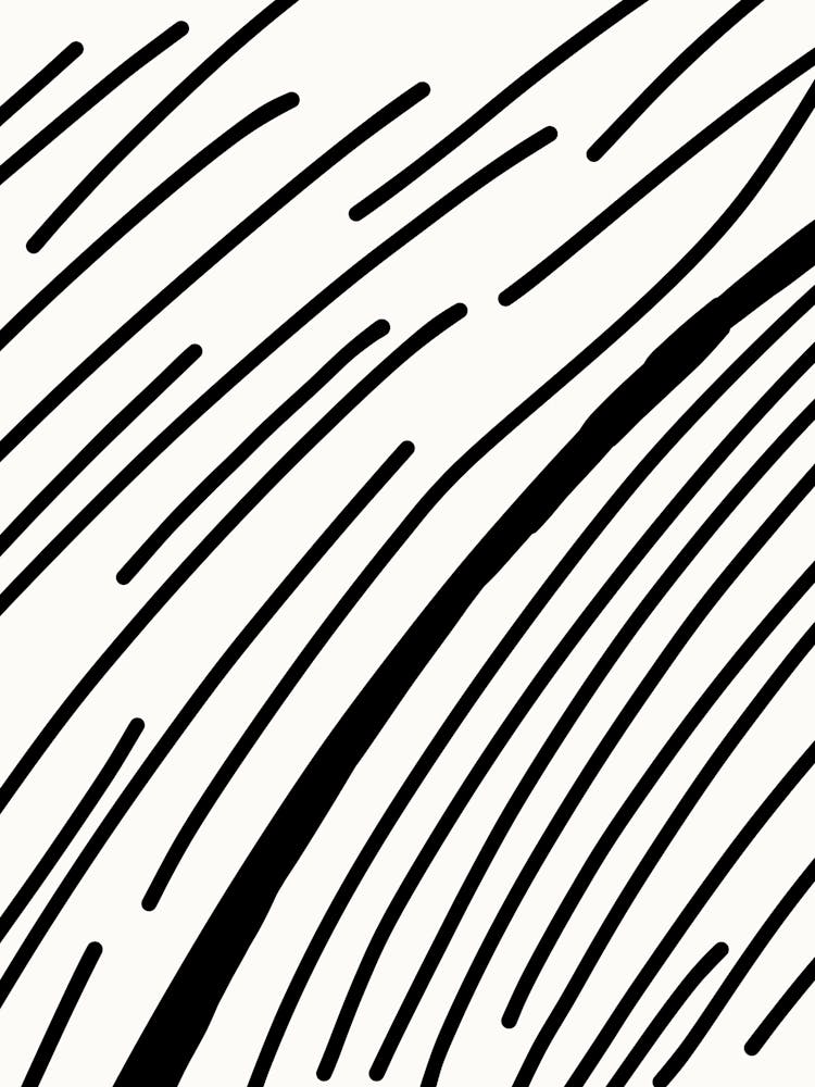 Abstract Black And White Line Drawing
