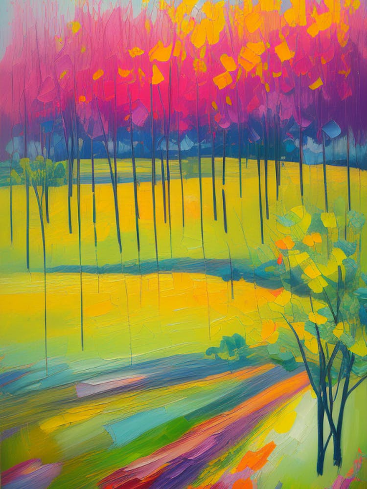 Trees In A Field