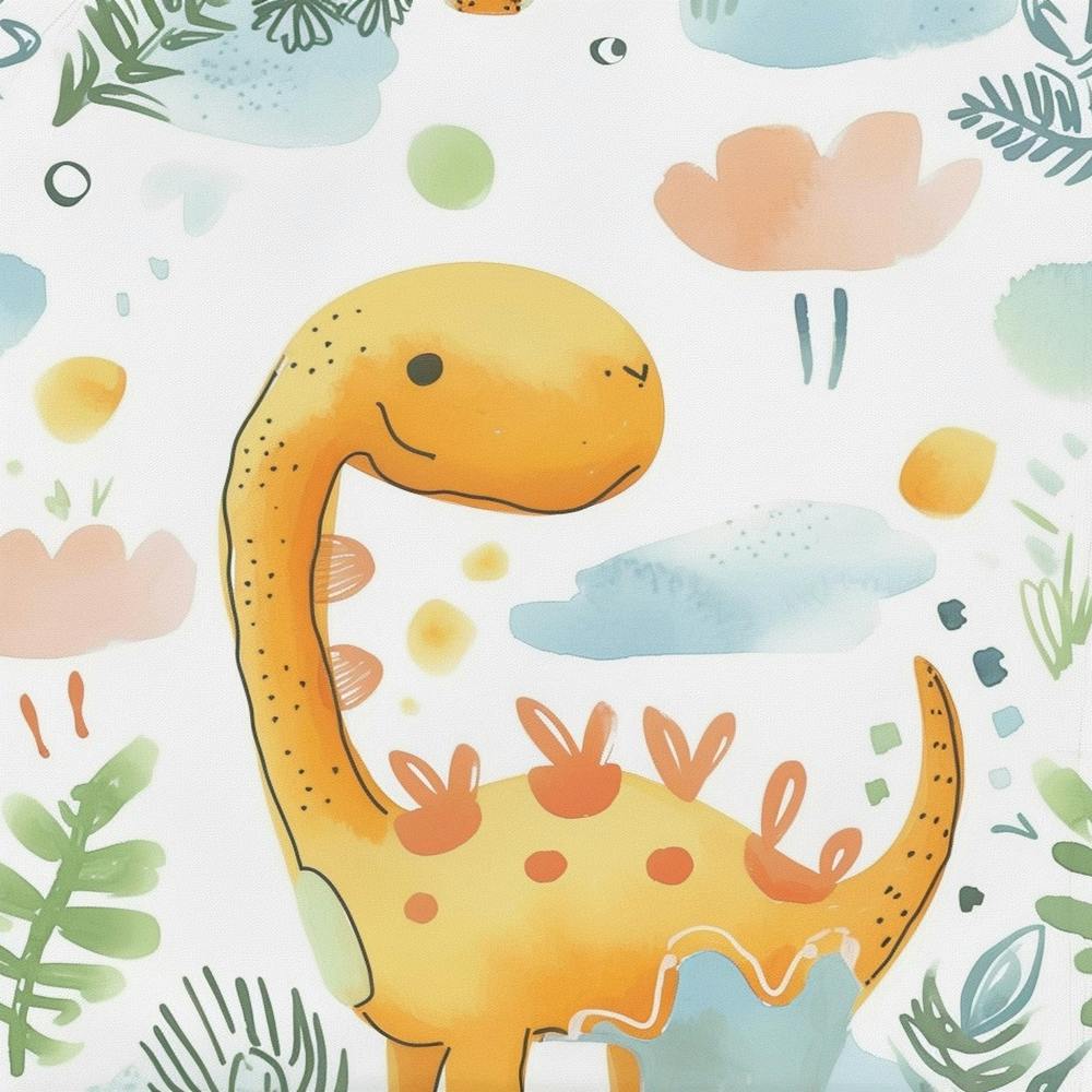 Cute Corythosaurus Dinosaur Watercolour Style  1