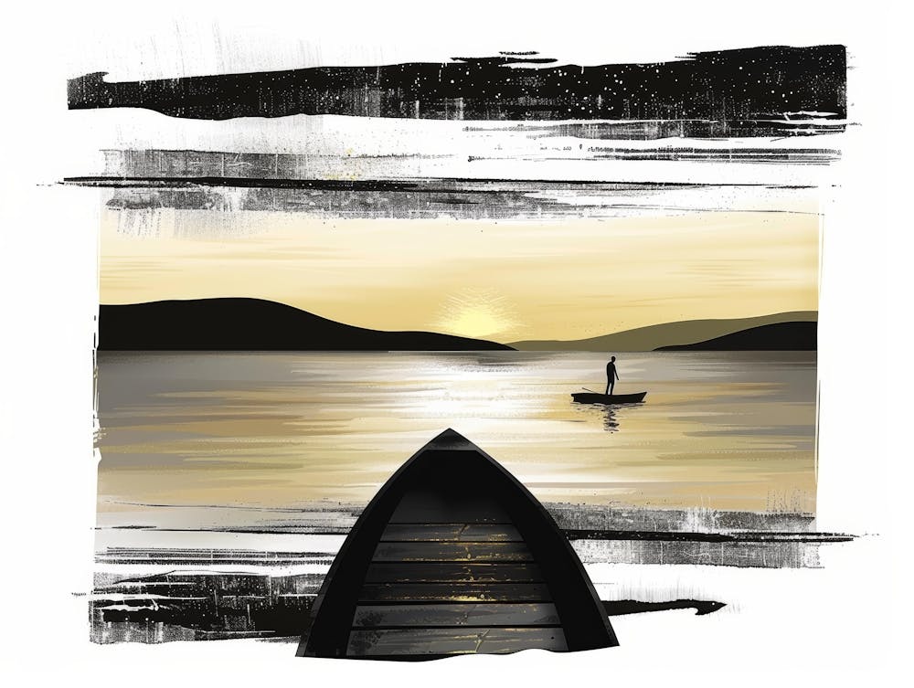 Sunset In A Boat 3
