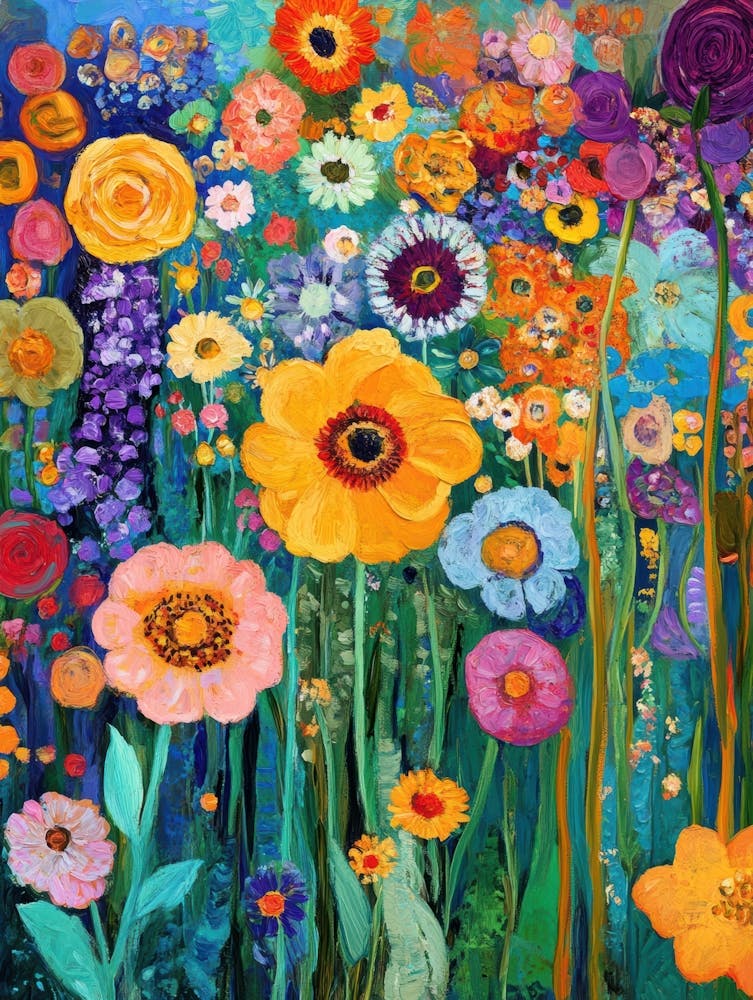 Garden Of Colorful Flowers 6