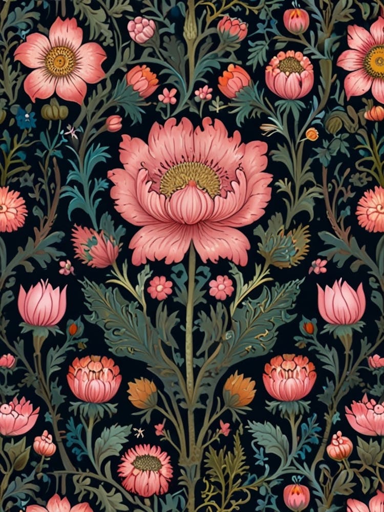 William Morris Floral Wallpaper 16