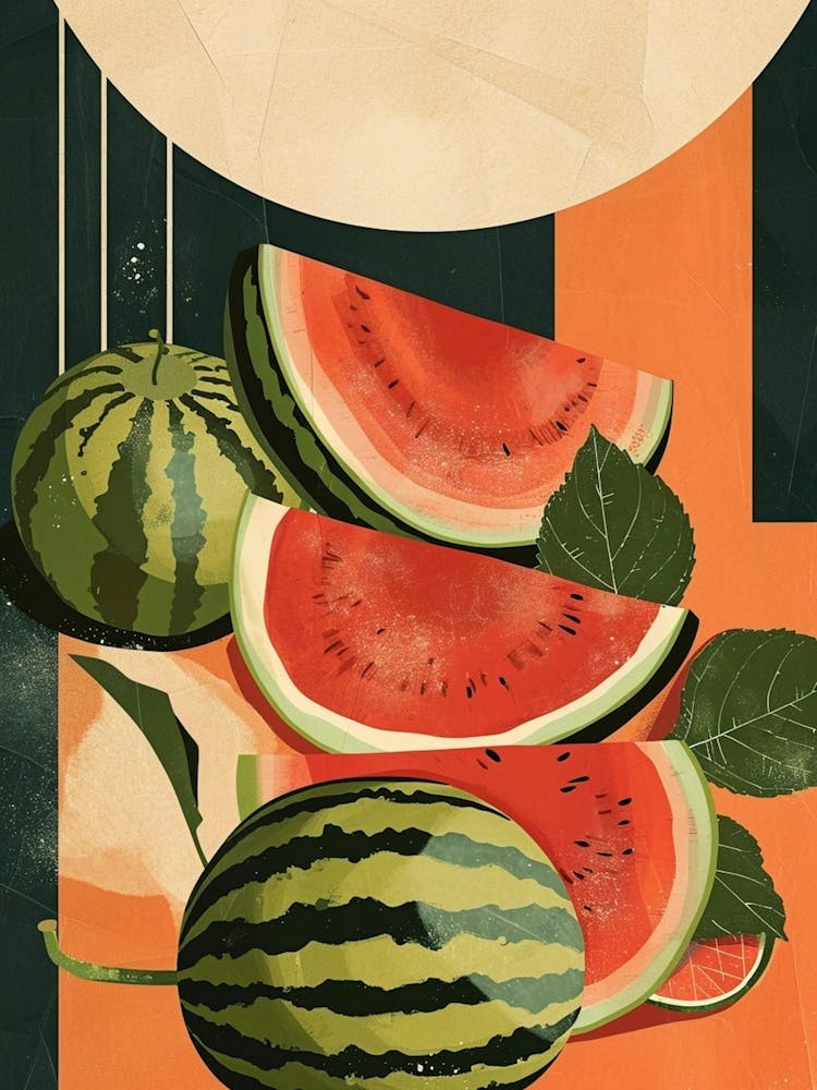 Art Deco Inspired Watermelon 1
