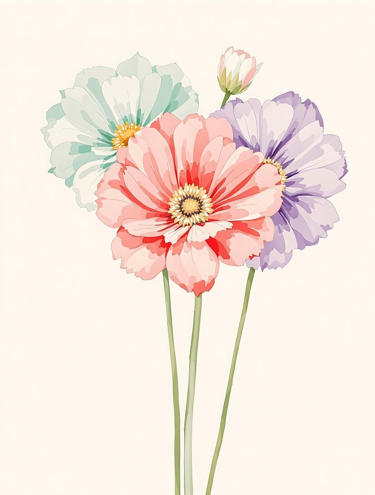 Serene Botanical Harmony with a Soft Glow