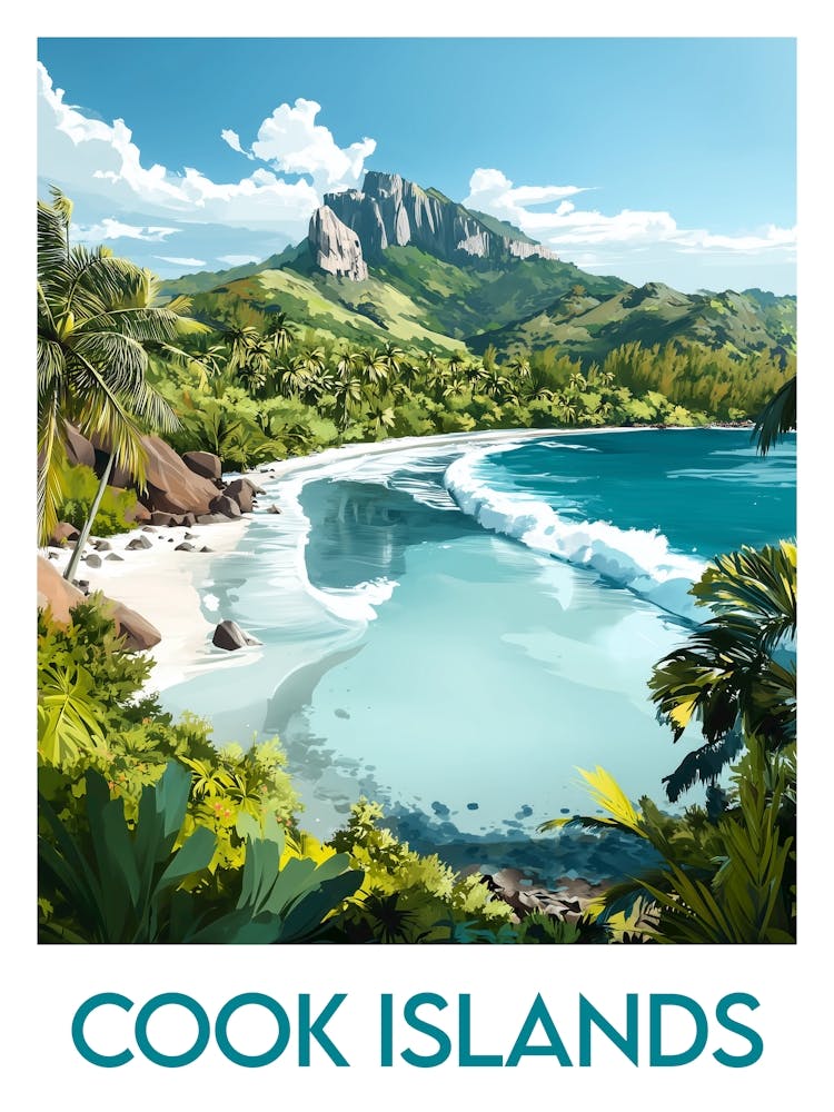 Affiche de voyage Cook Islands 1