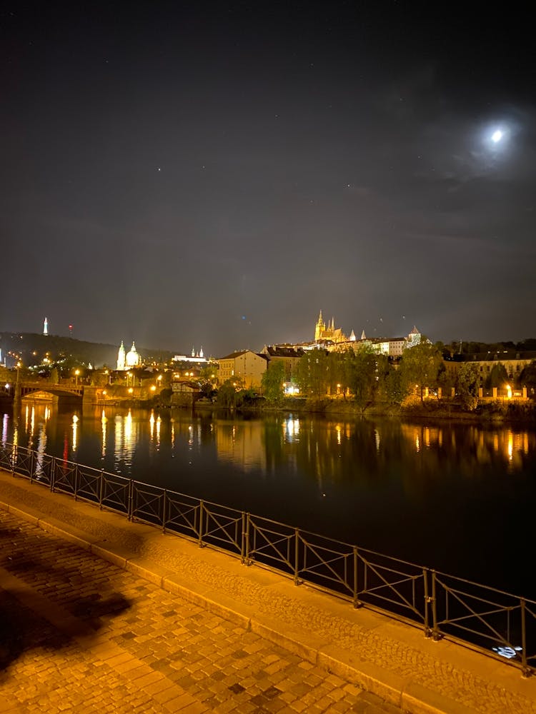 Prague At Night Photo