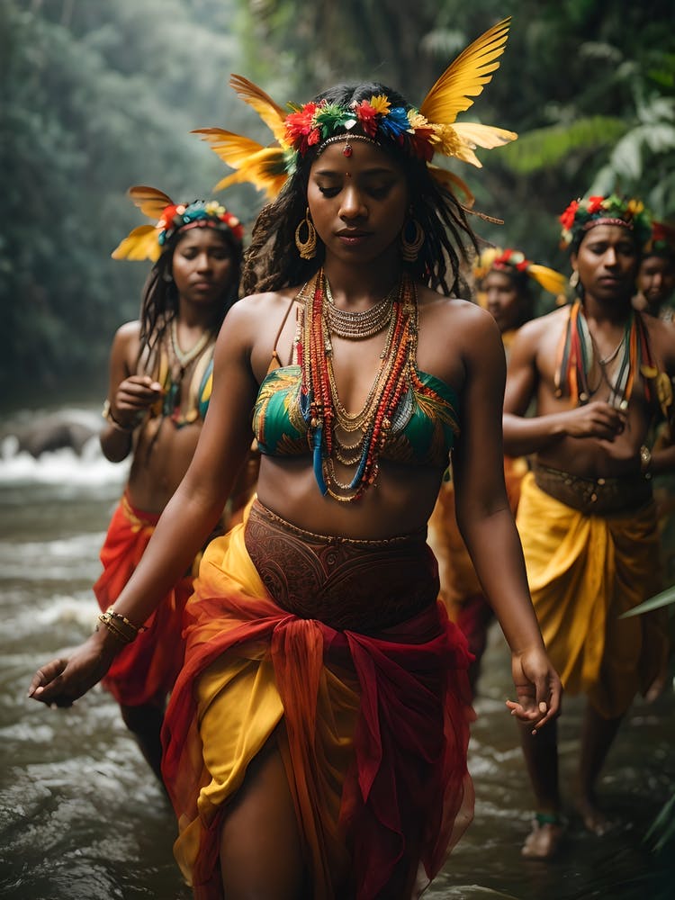 Vibrant Tribal Woman
