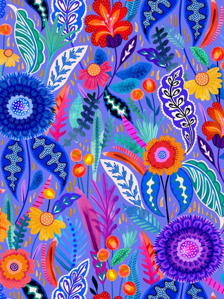 Neon Bloom - Bluebell