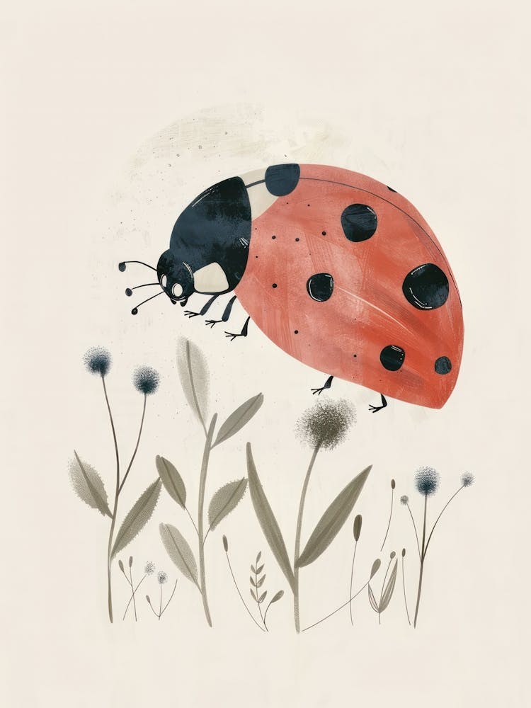 Charming Nursery Kids Animals Ladybug 4