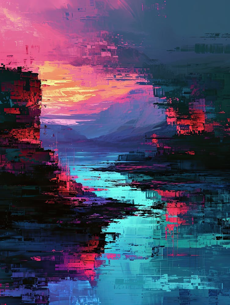 Abstract - Sunset | Pixel Art Series