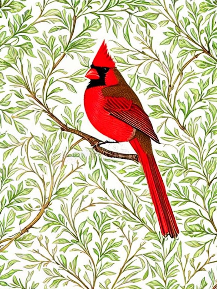 Cardinal William Morris Style Bird