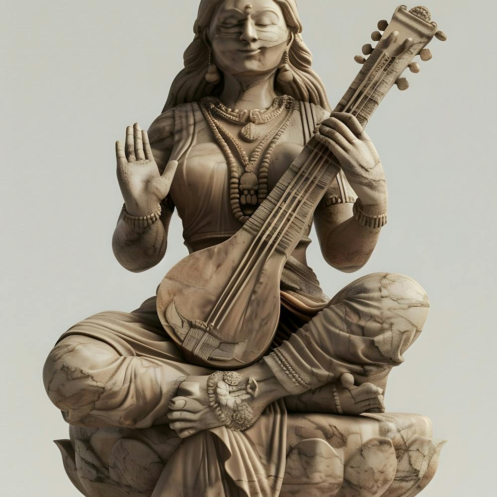 Statue Of The Sitar