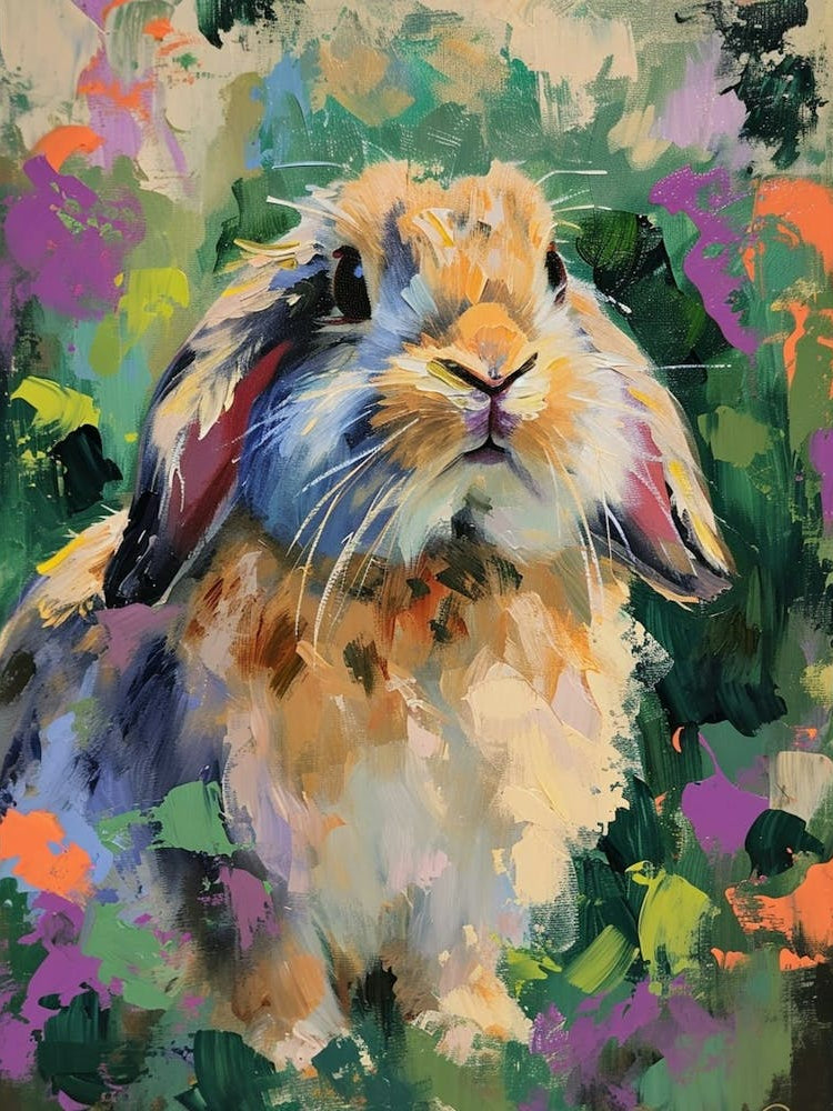 American Fuzzy Rabbit Painting 3
