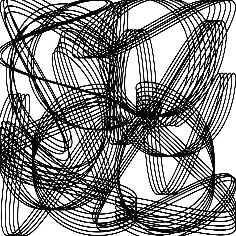 Abstract Black And White Drawing 2