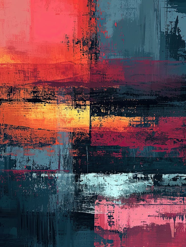 Abstract Canvas Print | Pixel Art Series 2