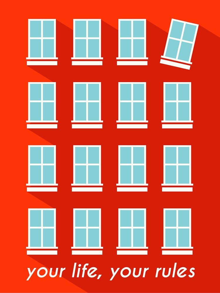 Be Yourself Quote Red