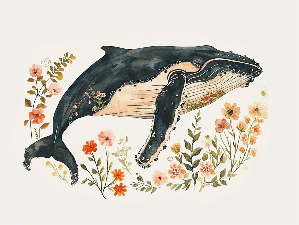 Petite Baleine à Bosse Florale 4