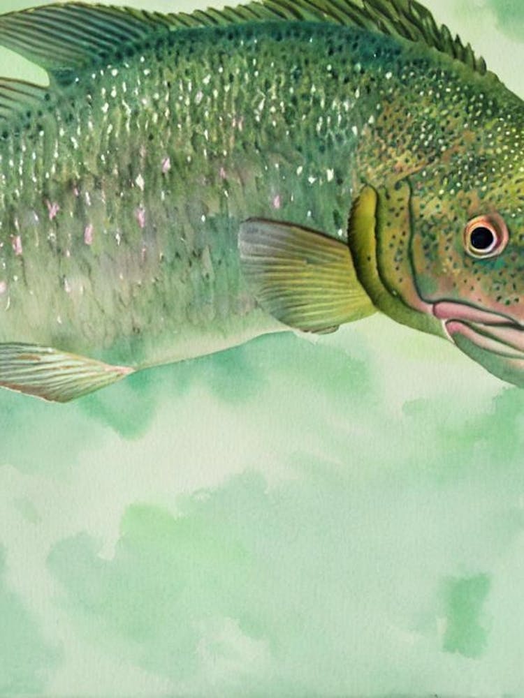 Goliath Grouper Storybook Watercolour