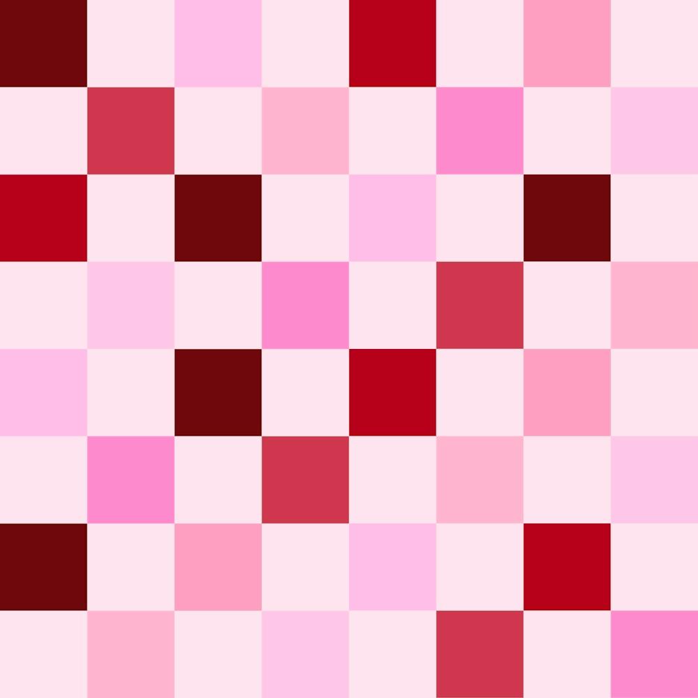Pink and Red Checkerboard Grid Abstract