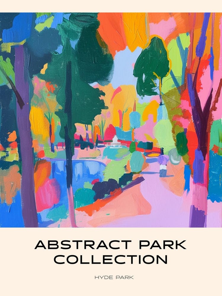 Abstract Park Collection Poster Hyde Park London 2
