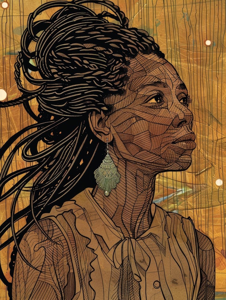 Afroamerikanische Frau 54