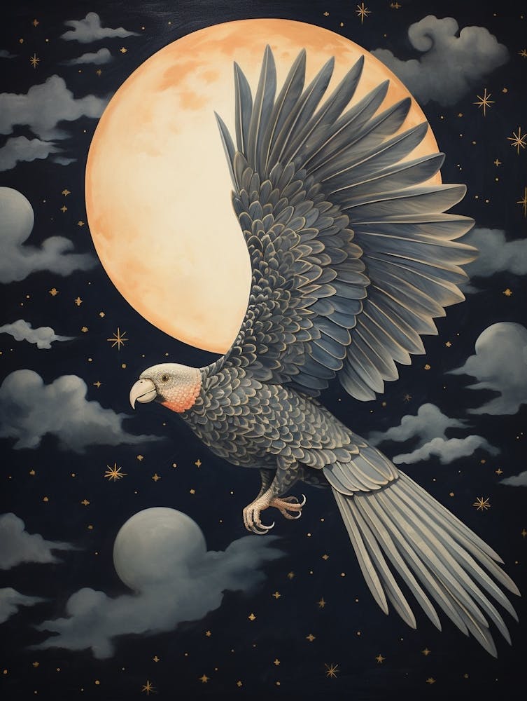 Parrot 3 Gold Detail Painting