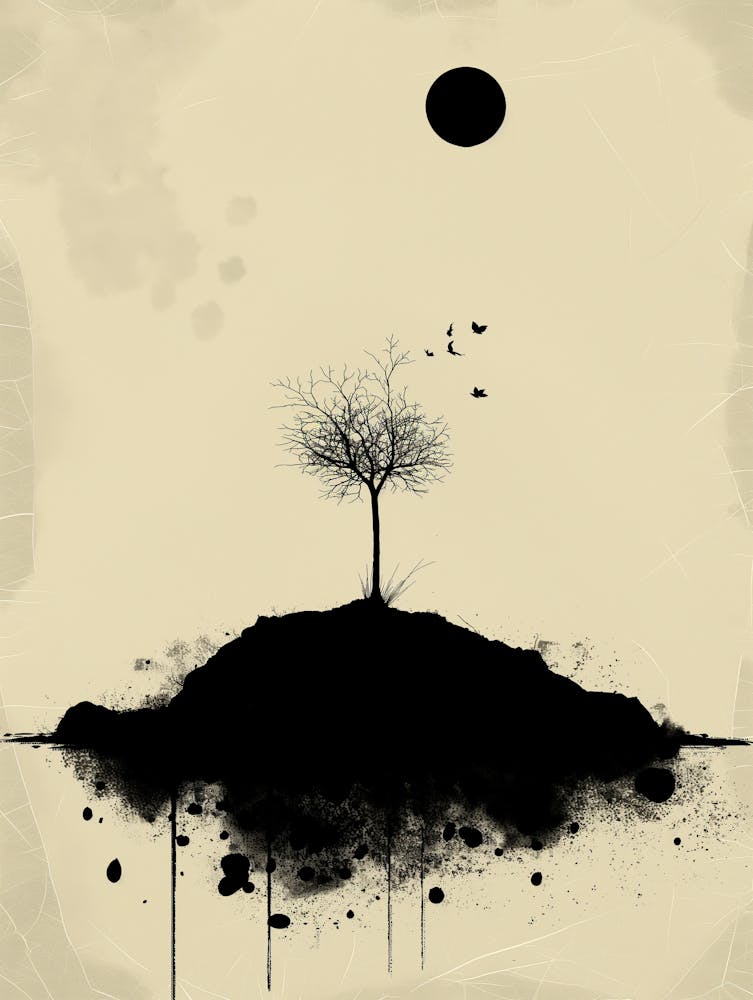 Tree On A Hill