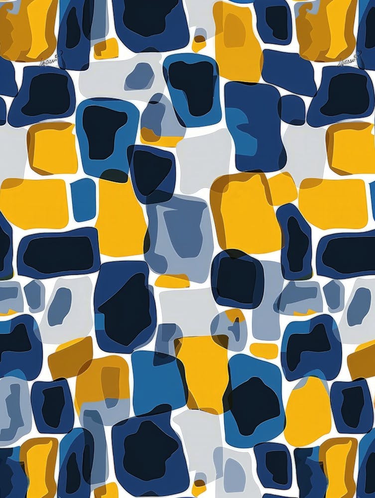Blue And Yellow Squares