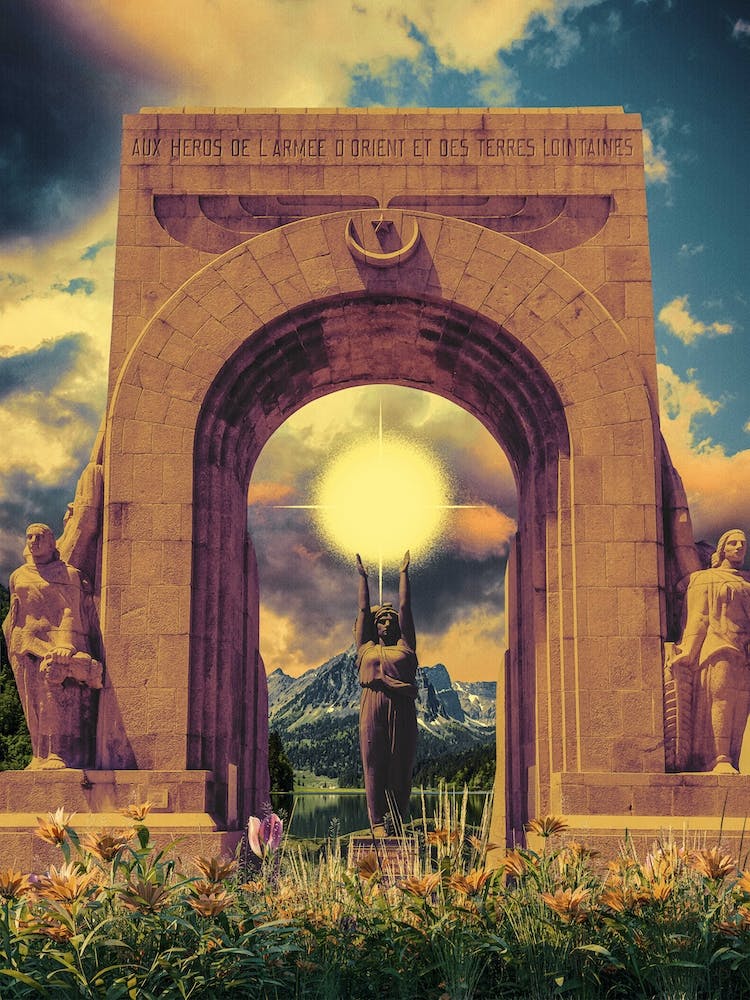 Surreal Fantasy Landscape Collage