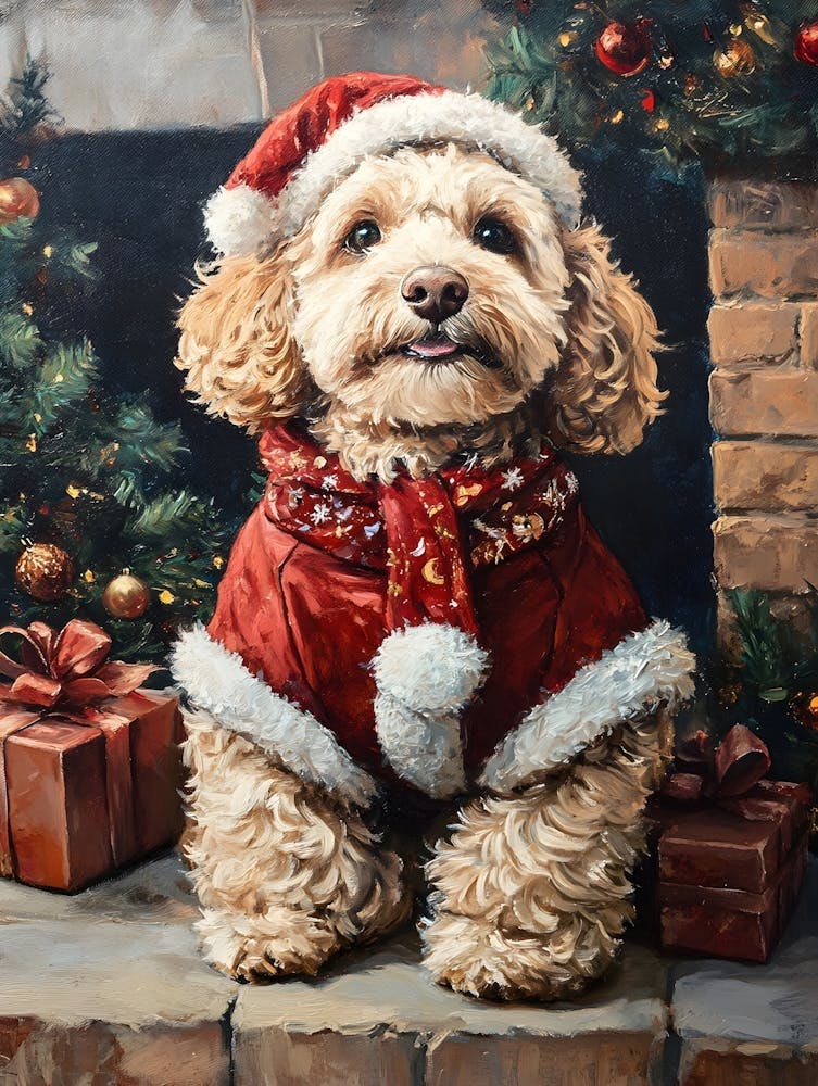 Christmas Goldendoodle 4