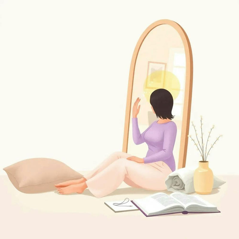 Woman In A Mirror