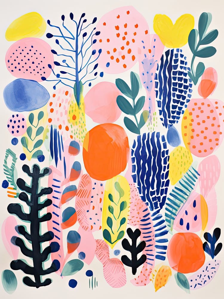 Singapore Botanic Gardens Abstract Riso Style 1