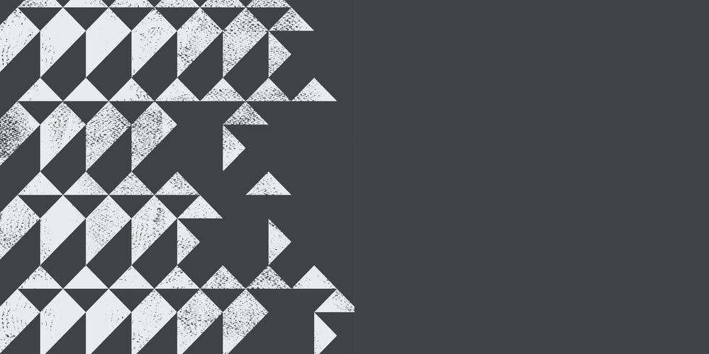 Black & White Geometric Abstract Triangle Wall Decor