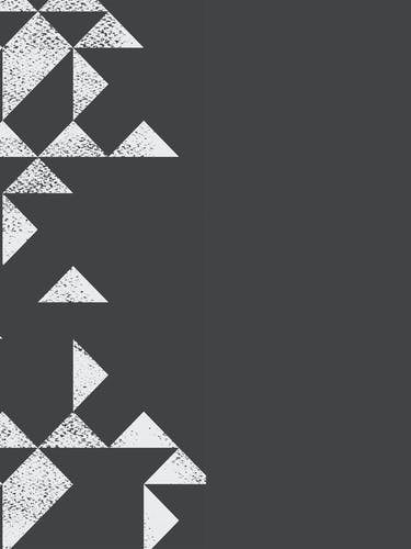 Black & White Geometric Abstract Triangle Wall Decor