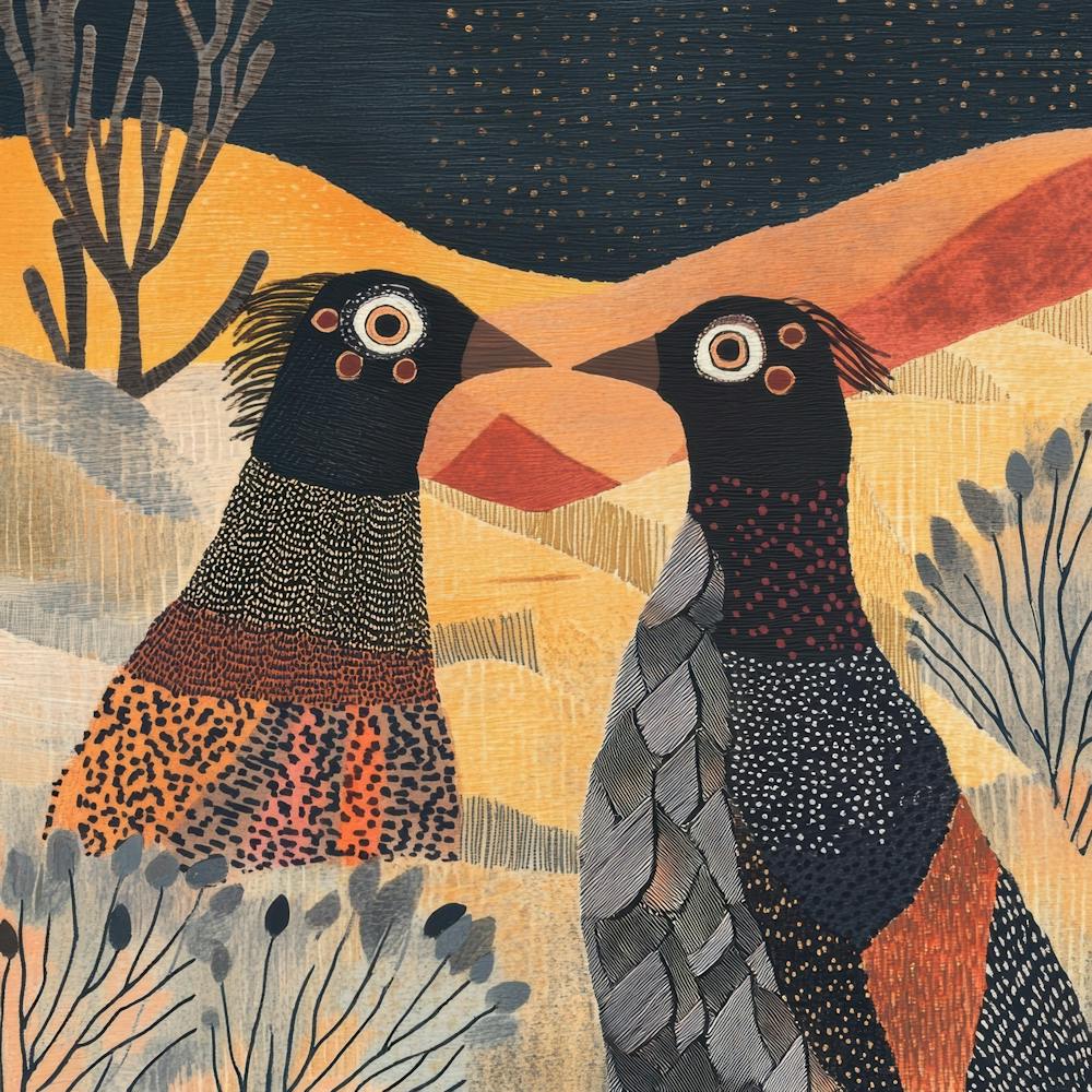 Two Pheasants