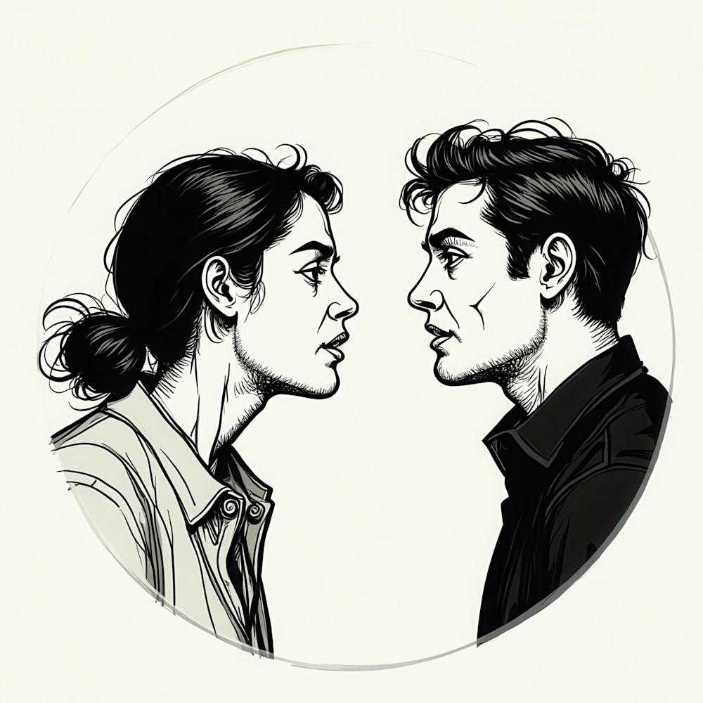 Couple Looking At Each Other