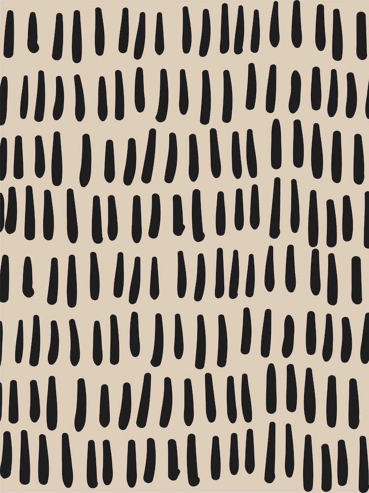 Beige & Black Abstract Lines