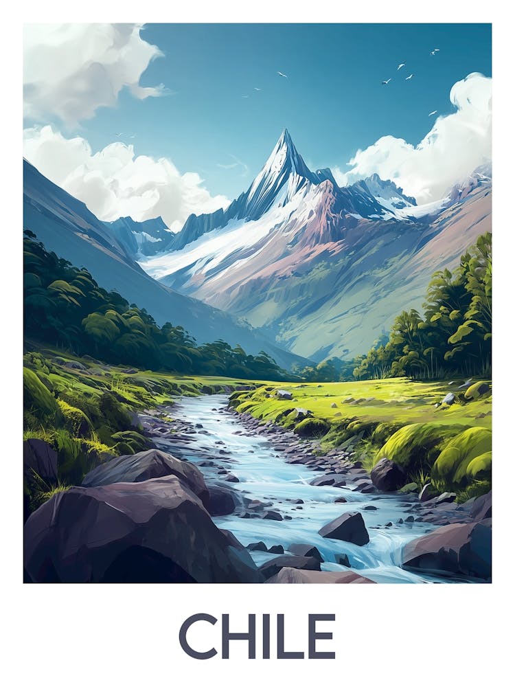 Affiche de voyage Chile 2