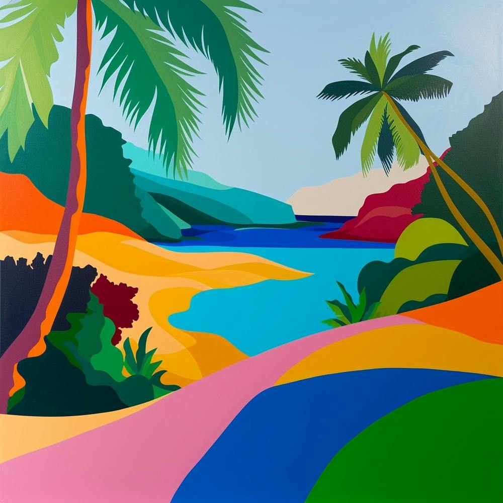 Abstract Travel Collection Honolulu Usa 2